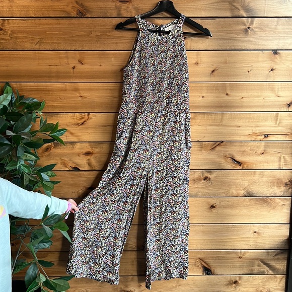 LOFT floral tank top jumpsuit Size 0 - Picture 2 of 4